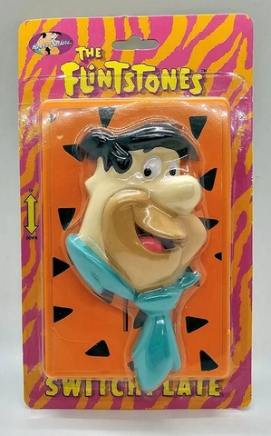 The Flintstone Fred Light Switch Plate Cover 1993 Hanna Barbera Kids Fun Cover