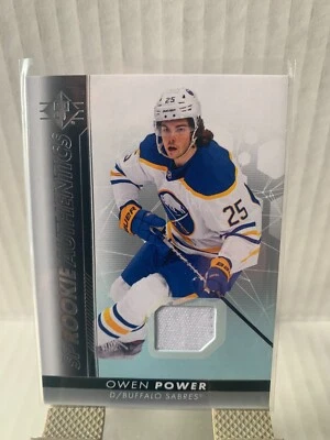 2022-23 Upper Deck SP Rookie Authentics Owen Power Jersey #110 Buffalo Sabres - Image 1 of 2