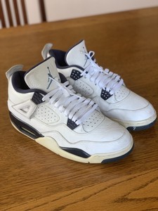 AIR JORDAN 4- BLANCAS Y AZULES