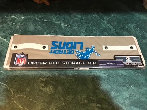 NFL Detroit lions under the bed storage bin, brand new!!!! Cover