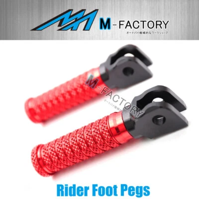 Clavijas delanteras rojas M-Grip Rider para Honda CBF 1000 / F 06-15 14 13 12 11 10 Foto 1 de 4