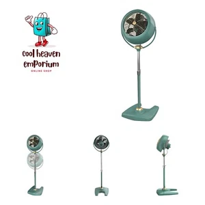 VFAN Sr. Pedestal Vintage Fan Retro Metal Standing Air Circulator for Cooling... - Picture 1 of 7