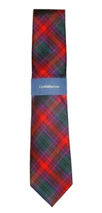 New Croft & Barrow Mens Classic 100% Silk NeckTie Plaid Tartan Red Green NWT $34 - Picture 1 of 2