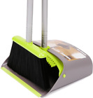 Broom and Dustpan Set, TreeLen Broom with Dust Pan with Long Handle Combo Set