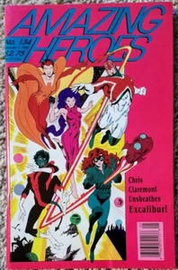 Amazing Heroes #134, 1 de febrero de 1988. Chris Claremont, Excalibur. Estado casi nuevo - Imagen 1 de 1