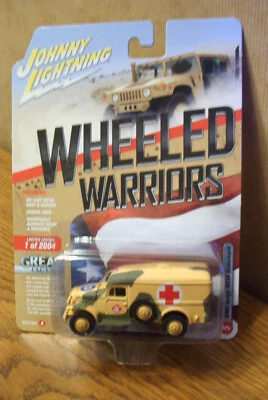 Johnny Lightning Wheeled Warriors WWII Dodge WC54 Ambulance #5 R2 VA  JLML005 - Image 1 of 2