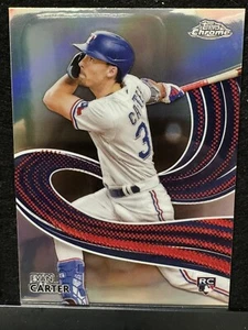 Evan Carter (RC) 2024 Topps Chrome - Strokes - Refractor # 23 - Rangers - Picture 1 of 2