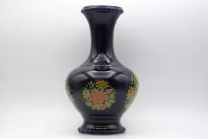 Cobalt Ceramic Vase Bareuther Bavaria Jug Echt Vintage Waldsassen Germany - Picture 1 of 10