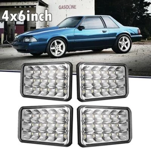 Faros LED 4x6" haz alto/bajo H4666 para Oldsmobile Cutlass 1980-1988 4 un. - Imagen 1 de 12