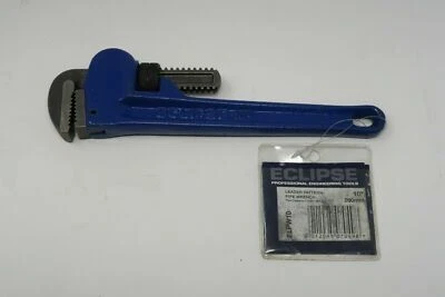 1 pcs Eclipse Tools ELPW10, 10" Leader Pattern Pipe Wrench, Blue ENGLAND - Image 1 of 4