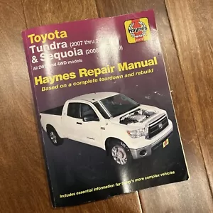 Manual de reparación Haynes 2007-2019 Toyota Tundra 2008-2019 Sequoia: H92179 - Imagen 1 de 2