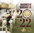 2022 CANADA Unique Loonie MARIAGE/MARIAGE 5 pièces RARE, COMME NEUF L'ANNÉE DERNIÈRE