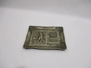Antico Vuoto da Tasca Ciotola Posacenere Pubblicità CIGARETTES ALMA Art Nouveau - Picture 1 of 9