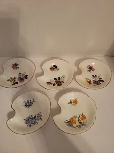 Vintage Royal Dover Bone China Made England Appetizer Dessert Plates Set of 5 - Picture 1 of 6
