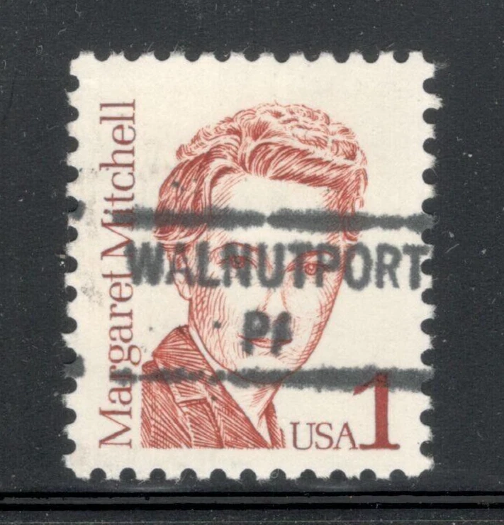 Sc # 2168 ~ 1 cent Margaret Mitchell Issue, Precancel, WALNUTPORT PA - Image 1 of 1