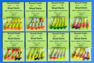 Shad Darts / Jigs - 1/8 oz. - Qty. 40 pcs. **HIGH QUALITY** *Free Shipping * - Picture 1 of 7