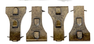 Brick Metal Wall Clip Fastener Hooks Holds 25 Pounds 4pk Made in USA - Image 1 of 4