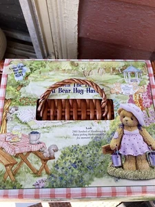 CHERISHED TEDDIES 2003 Leah Symbol Of Membership RARE Picnic Basket Set Tea Pot - Picture 1 of 12