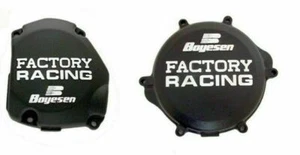 1998-2008 Suzuki RM125 Boyesen Black Clutch & Ignition Cover Set - Picture 1 of 6
