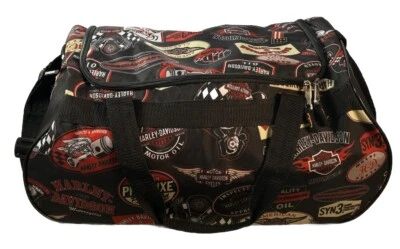 Bolsa de lona deportiva Harley Davidson Athalon con estampado de logotipo correa ajustable 20x9x10 Foto 1 de 4