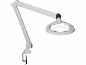 CIL026698 Luxo Circus LED-Lupe, 45"-Arm, 3,5-D-Objektiv & Klemme, 10 W, weiß - Bild 1 von 4