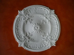 ROSONI IN GESSO BIANCO PER SOFFITTI, ROSONE RB 113 Ø 77 cm. - Foto 1 di 1