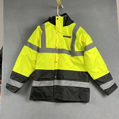 Chaqueta Portwest Para Hombre Mediana Alta Visibilidad Cremallera Completa Reflectante Construcción Ropa de Trabajo Foto 1 de 4