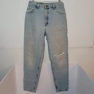 1996 Levi's 951 Orange Tab Relaxed Fit Tapered Leg Jeans Women Sz 12 29x31 Blue - Picture 1 of 16