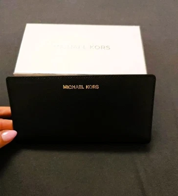 Michael Kors Damen Geldbörse | Leder | Schwarz | Neu | OVP - Bild 1 von 4