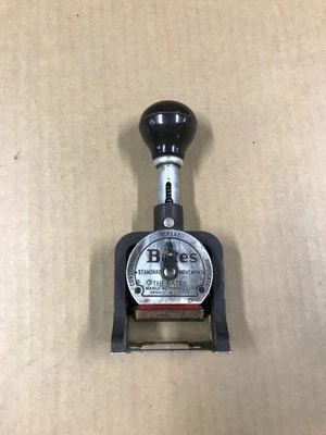 Vintage Bates 6-Wheel Style E- Numbering Machine - Image 1 of 4