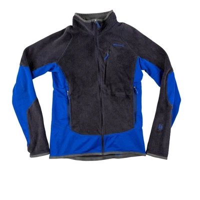 Chaqueta polar Patagonia para hombre pequeña azul R2 cremallera completa ligera Foto 1 de 4