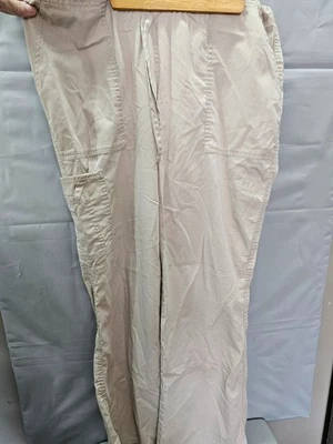 Pantalones exfoliantes Cherokee Workwear caqui talla mediana alta Foto 1 de 4