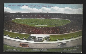 Postal del juego de fútbol americano 1915b New Haven, CT "Yale Bowl" - Imagen 1 de 1