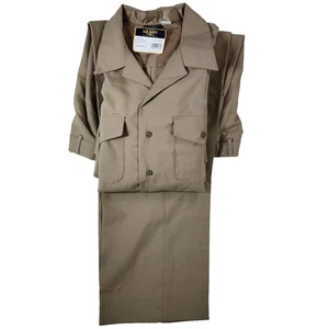 Conjunto de camisa y pantalón uniforme de servicio caqui de la Marina de los Estados Unidos cruz voladora XL-C NUEVO CON ETIQUETAS militar - Imagen 1 de 21