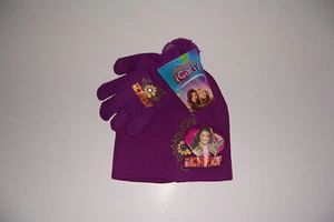NICKELODEON iCARLY Purple Winter Beanie Hat & Glove Set NWT! - Picture 1 of 1