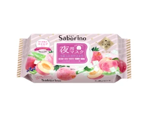 BCL Saborino Sábana Caracial Nocturna Máscara Tipo Leve de Fruta Derretida 28 Hojas Japón - Imagen 1 de 4