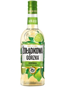 Zoladkowa Gorzka Rzeska Likör Limette-Minze 30% vol Limonka z mieta Polska