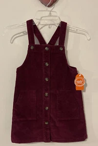 Wonder Nation Girls 5t Burgundy Ribbed Jumper Style Stretchy Dress NWT! A250 - Picture 1 of 3