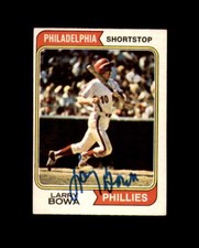 Larry Bowa Signed Rare 1974 Topps O-Pee-Chee Philadelphia Phillies Autograph
