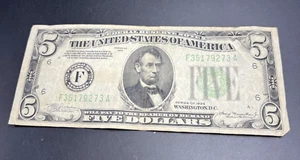 Mule Note 1934 $5 FRN Federal Reserve Note Very Circulated Atlanta District #273 - Picture 1 of 11
