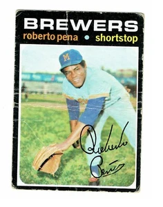 Roberto Pena 1971 Topps #334 Baseball Card Milwaukee Brewers - Bild 1 von 2