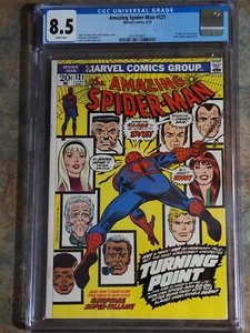 Amazing Spider-man 121 CGC 8.5 White Pages! - Picture 1 of 2