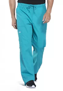 Cherokee Workwear Scrubs Men tapered Leg Cargo Tall Pant WW190T TLB Teal Blue - Picture 1 of 6