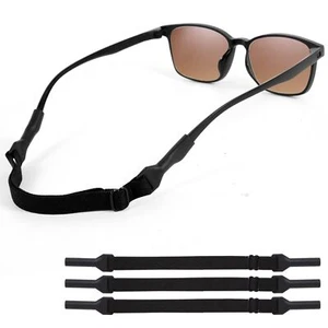 3 Pcs Adjustable Sunglasses Holder Straps Sport Glasses Leash Eyeglass Retainer - Picture 1 of 7