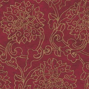 As Creation Asian Fusion Red And Gold Wallpaper Embossed Vinyl Paste The Wall - Picture 1 of 3