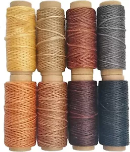 264 Yards 150D Leather Sewing Waxed Thread Cord for Leather Craft DIY 1Mm Diamet - Picture 1 of 7