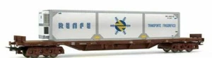 Electrotren HE6006 RENFE, 4 axes. Wg plat. Rs, marron, contenu froid. RENFE, Ep. IV - Photo 1/1