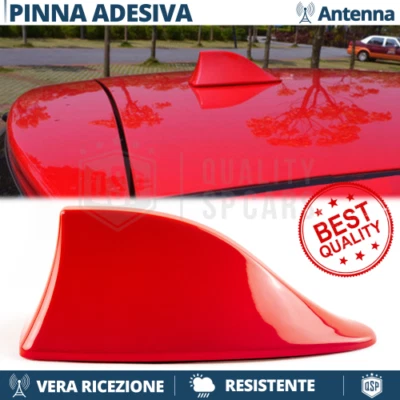 Antenna PINNA DI SQUALO Rossa PER Seat Ibiza Vera Ricezione Radio AM-FM-DAB+ - Immagine 1 di 4
