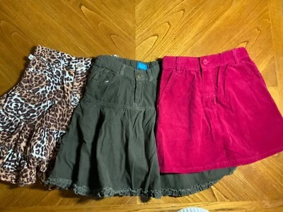 GIRLS LOT TCP SKIRTS 6X 7 LEOPARD PRINT ADJUSTABLE WAIST PINK - Image 1 of 4