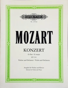 Mozart violin concerto in G major KV 216 with piano transcription - Picture 1 of 1
